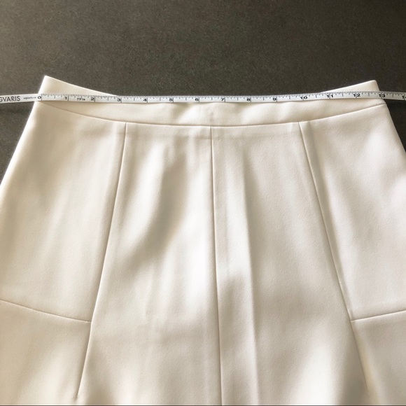 NWOT J.CREW Soft White Flared Skirt, Size 00 - Picture 5 of 6
